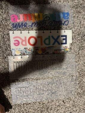 The Happy Planner Multicolor Dashboard tabs and stencils